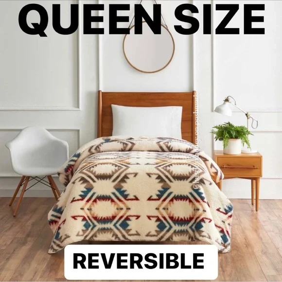 Pendleton Bedding Pendleton Sherpa Fleece Blanket Nwt Poshmark
